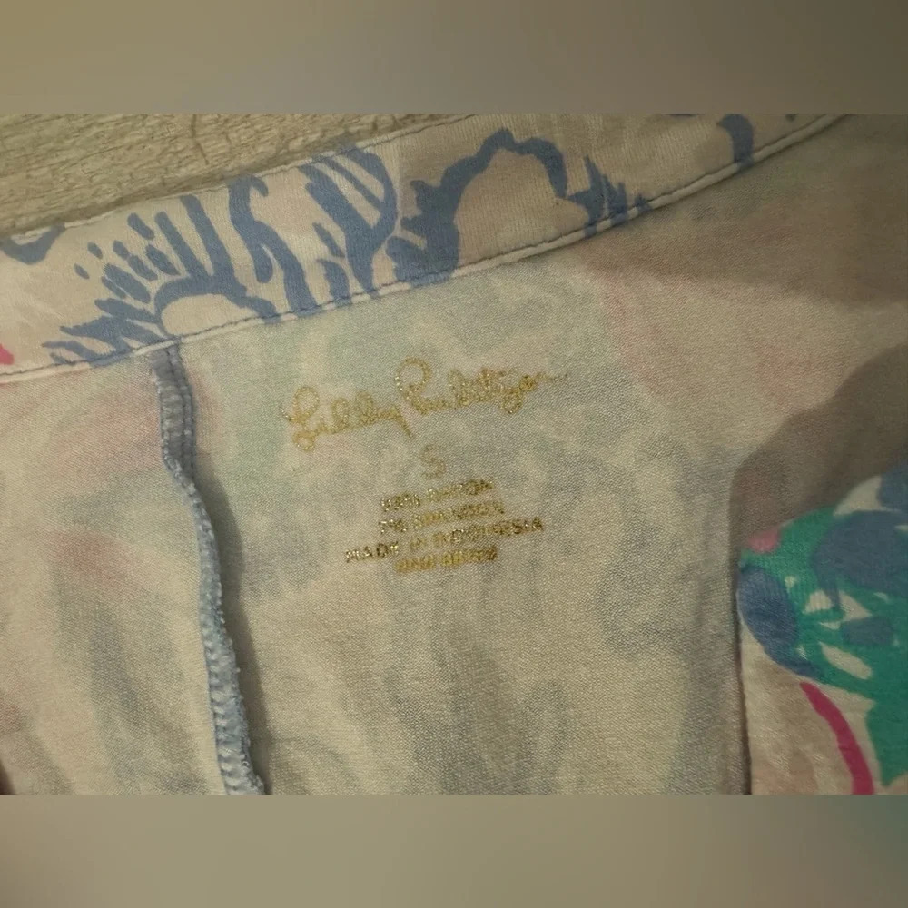 Lilly Pulitzer Sophiletta Dress Small Viva La Lilly Colorful Beachy Tropical Sm - Picture 8 of 8
